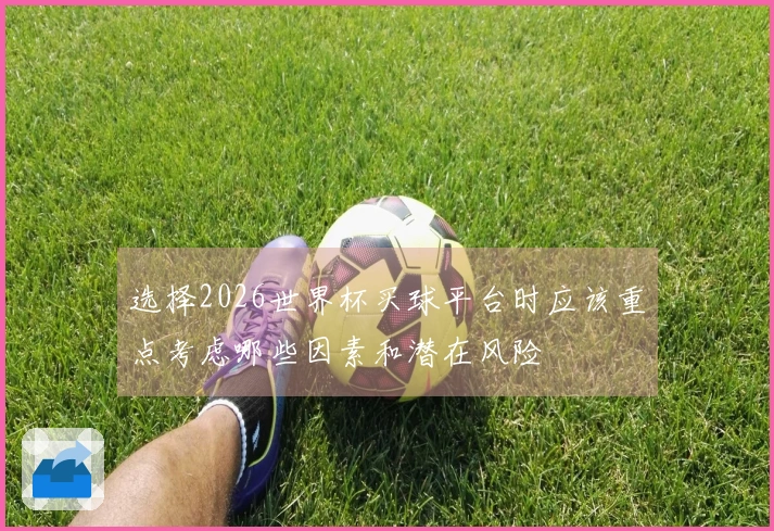 选择2026世界杯买球平台时应该重点考虑哪些因素和潜在风险