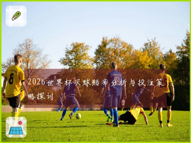 2026世界杯买球赔率分析与投注策略探讨